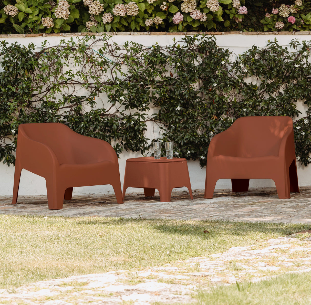 toomax toomax petra tavolino con contenitore e coperchio rimovibile terracotta tavolino da esterno resistente ai raggi uv ean 8009371118347