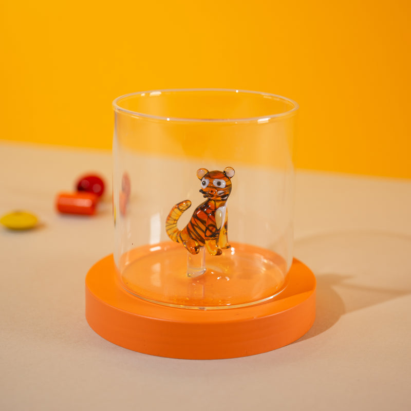 wd lifestyle wd lifestyle bicchiere vetro borosilicato cc 250 ml decoro gatto tigrato ean 8055035684109