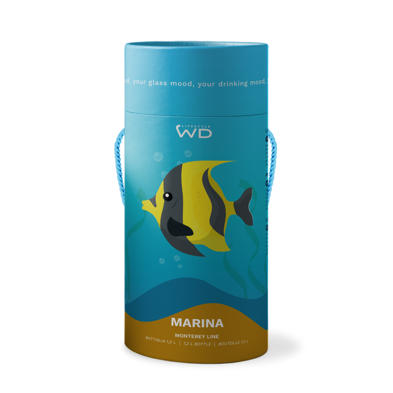 wd lifestyle wd lifestyle bottiglia vetro con tappo cc 12 lt pesce tropicale oro ean 8053300579471