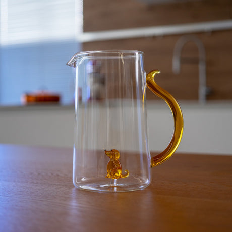 wd lifestyle wd lifestyle caraffa vetro borosilicato cc 15 lt decoro cane ean 8053300579099