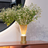 zafferano zafferano soffio vase lampada da tavolo portatile ledtouch dimmer oro ambra ean 8054040726507