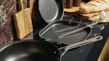 alessi alessi pots pans padella alta d 28 cm con manico nero ean 8003299496679