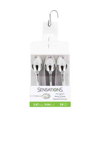 bigiemme bigiemme cucchiaini 10 cm plastica argento metallizzati 24 pz ean 0039938112295