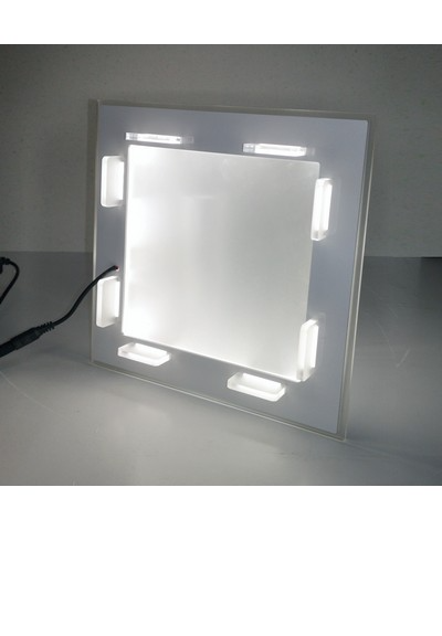 bigiemme bigiemme top led quadrato bianco usb 5w 39x39 cm per alzate