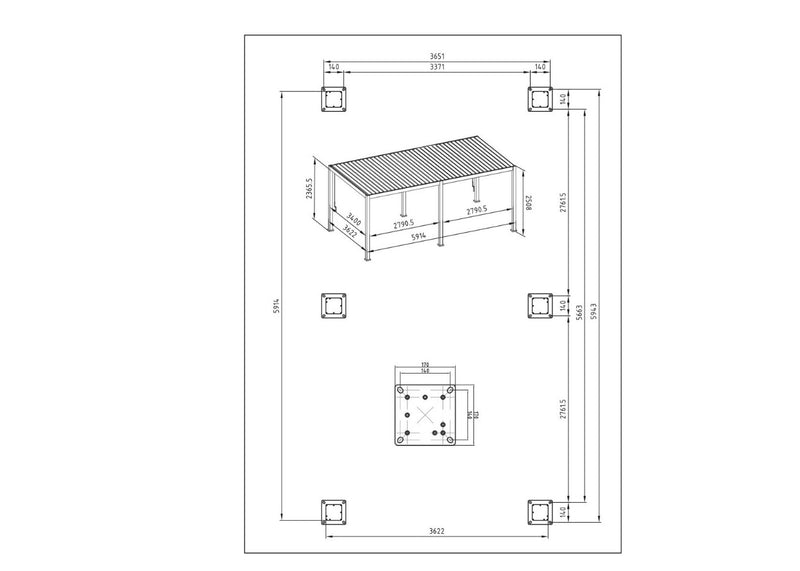 bizzotto bizzotto pergola ocean 36 x 6 mt natural seta ean 8051836790193