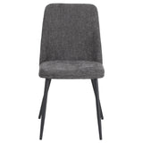 di mo di mo sedia tracy in tessuto grigio scuro 57x45x84 cm design moderno ean 8010402514816