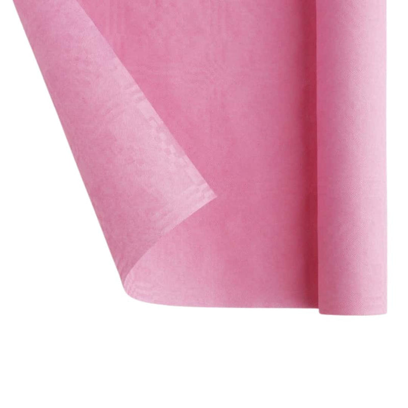 Tovaglia rotolo carta rosa Dopla 1,20×7m monouso €3,75. Copre 7m di tavolo per battesimi, baby shower e feste bimbe. ean 8008650471197