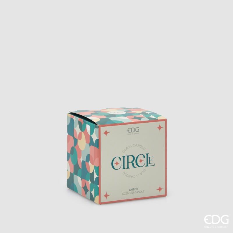 edg enzo de gasperi edg enzo de gasperi candela circle con profumo h 75 cm d 75 cm bomboniera vetro amber ean 8059824517807