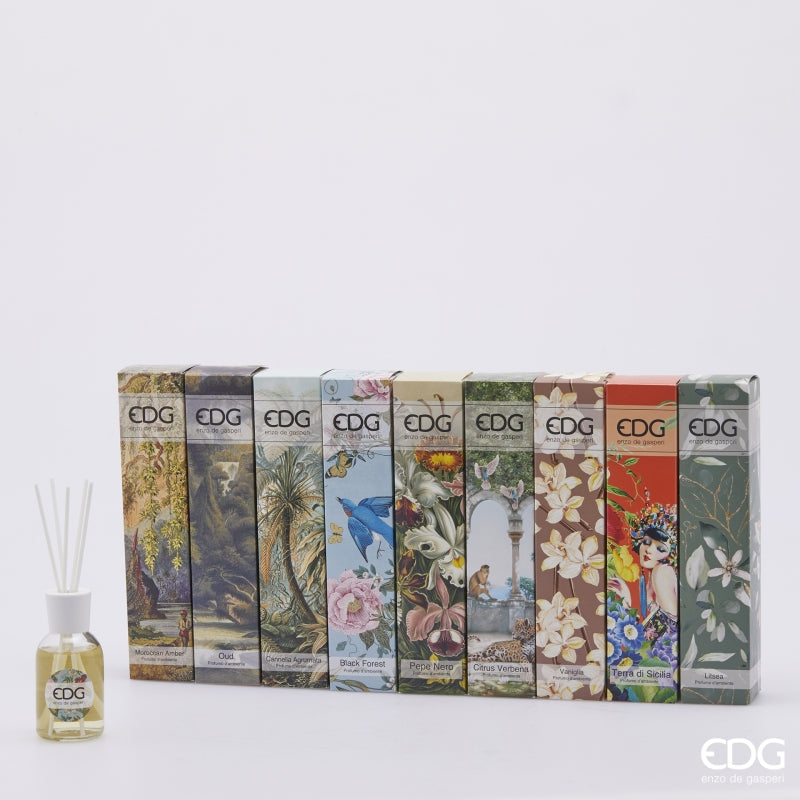 edg enzo de gasperi edg enzo de gasperi profumatore bottiglia 100 ml con bastoncini herbal treasure ean 8059824454645