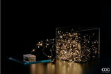 edg enzo de gasperi edg enzo de gasperi teca cubo natale con 100 led h 21 cm 20 x 20 cm grey ean 8056372586934