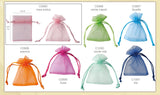 etm etm sacchetto bag organza con tirante bomboniera portaconfetti 8 x 10 cm blu 10 pz ean 8057500588851
