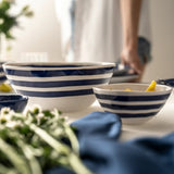 guzzini guzzini ciotola riviera melamina d 12 cm bianco blu ean 8008392392385