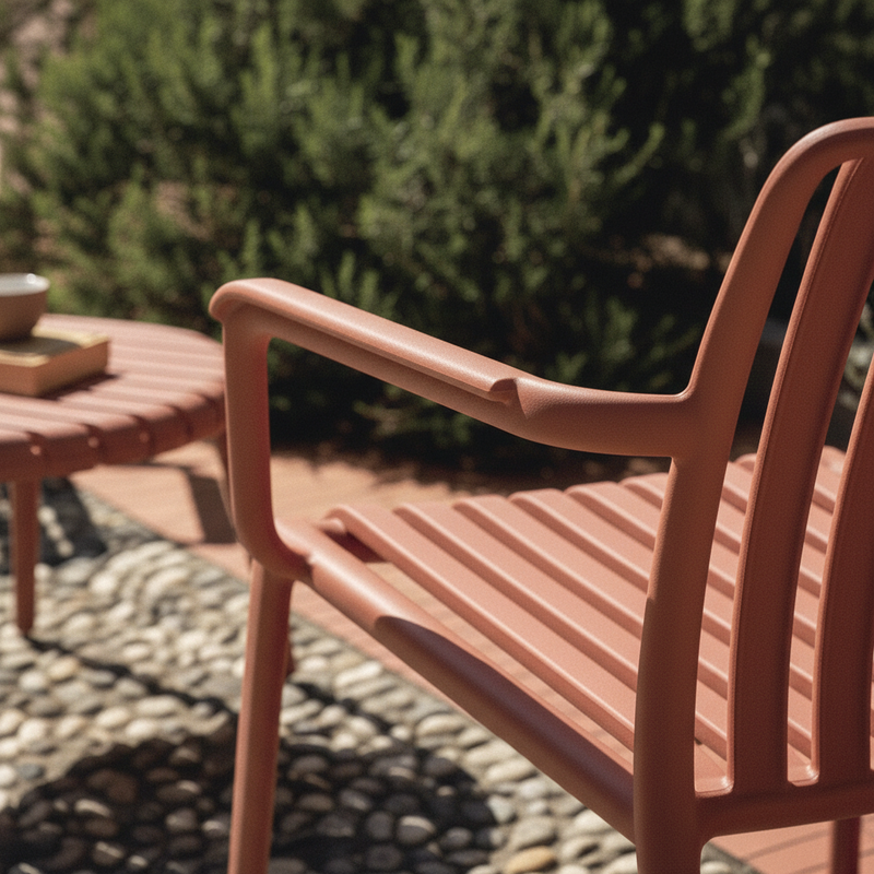 moia greenwood moia greenwood poltrona balcony set valencia resina mattone poltrona outdoor impilabile in polipropilene resistente uv ean 8013054838132