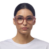 okkia okkia occhiale da lettura mod claudia premontato gatto soft touch pink havana diottrie 1 00 ean 8055773193017
