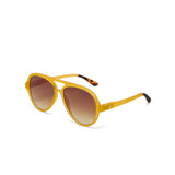 okkia okkia occhiale da sole premontato a forma di goccia mod alessio soft touch giallo lenti brown ean 8056211375415