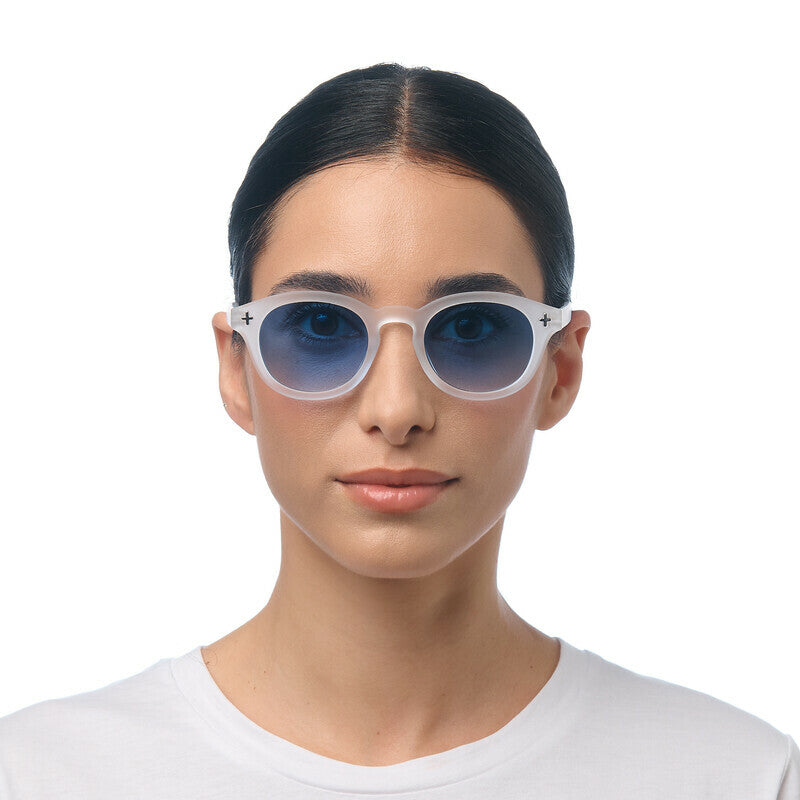 okkia okkia occhiale da sole premontato mod milano soft touch traslucent clear lenti blue ean 8056211375705