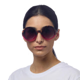 okkia okkia occhiale da sole premontato mod monica round havana pink ean 8052862288982