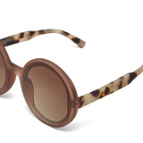 okkia okkia occhiale da sole premontato mod monica round traslucent pink clear havana ean 8055773198005