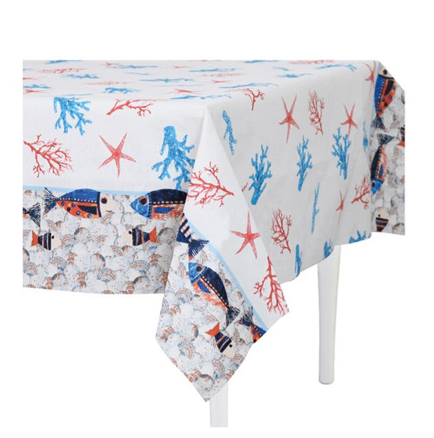 preziosa home preziosa home tovaglia loneta 140 x 360 cm stampata corallo ass cotone 1 pz ean 8050264164705