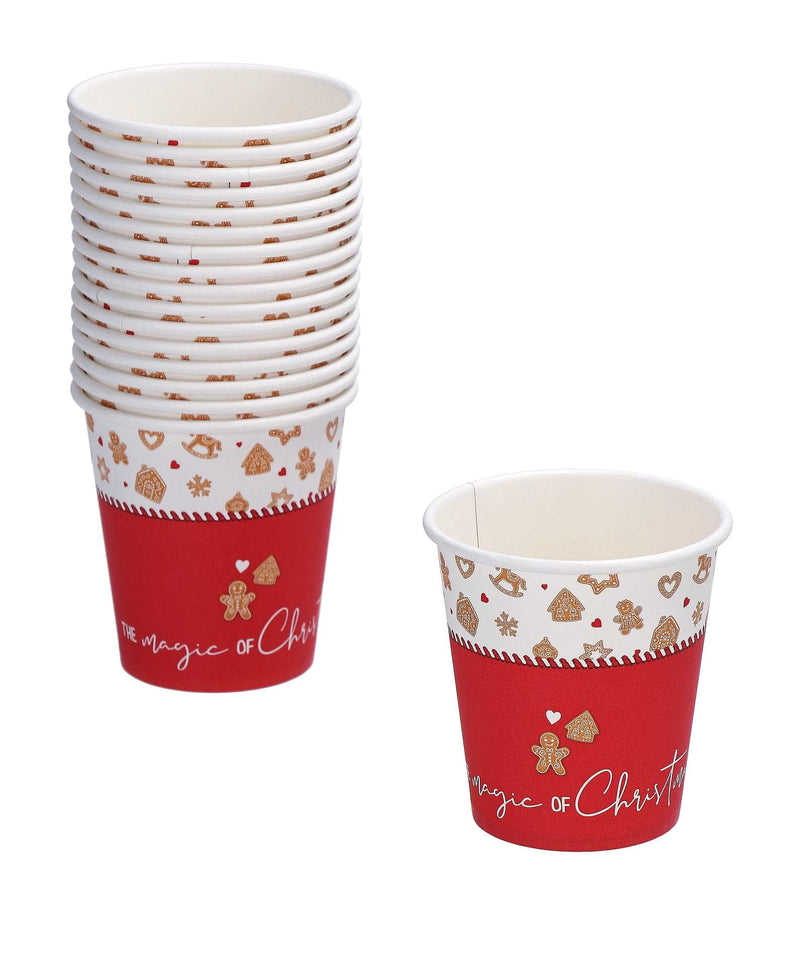 regalo italiano regalo italiano bicchieri carta natale 21 cl ass cf 40 pz rosso bianco 1 pz ean 8057586122666