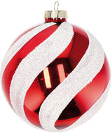 regalo italiano regalo italiano pallina natale d 10 cm vetro ass bianco rosso 1 pz ean 8057586057951