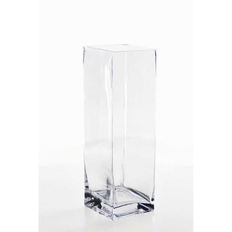 regalo italiano regalo italiano vaso in vetro rettangolare 8 x 8 cm h 25 cm vaso alto per fiori e arredo ean 8021785797765