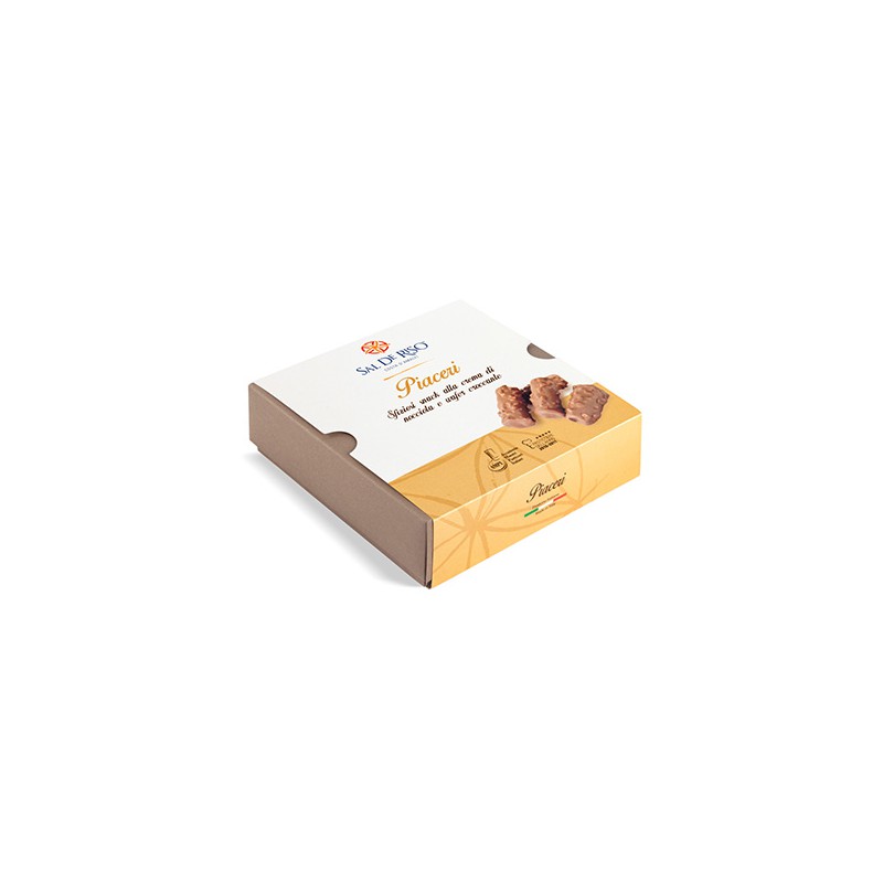 sal de riso sal de riso piaceri snack alla crema di nocciola e wafer croccante 200 gr