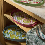 tognana tognana vassoio ovale cherry serving summer time 44 x 30 cm decorativo polipropilene verde ean 8056444556650