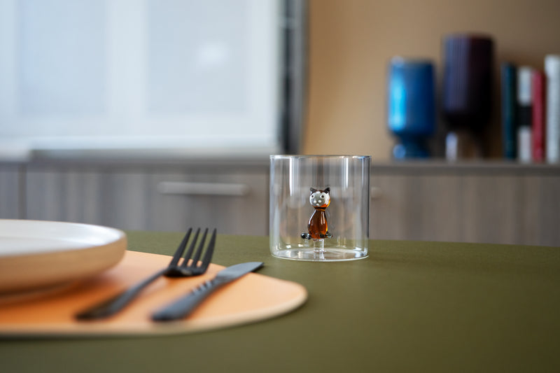 wd lifestyle wd lifestyle bicchiere vetro borosilicato cc 250 ml decoro gatto siamese ean 8053300577286