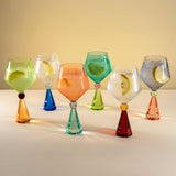 wd lifestyle wd lifestyle calice per gin tonic in verto base effetto diamante arancione verde ean 8055035684000