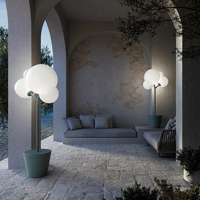 zafferano zafferano piantana tree of light h 185 cm diffusore bianco struttura bianco ean 8054040729379