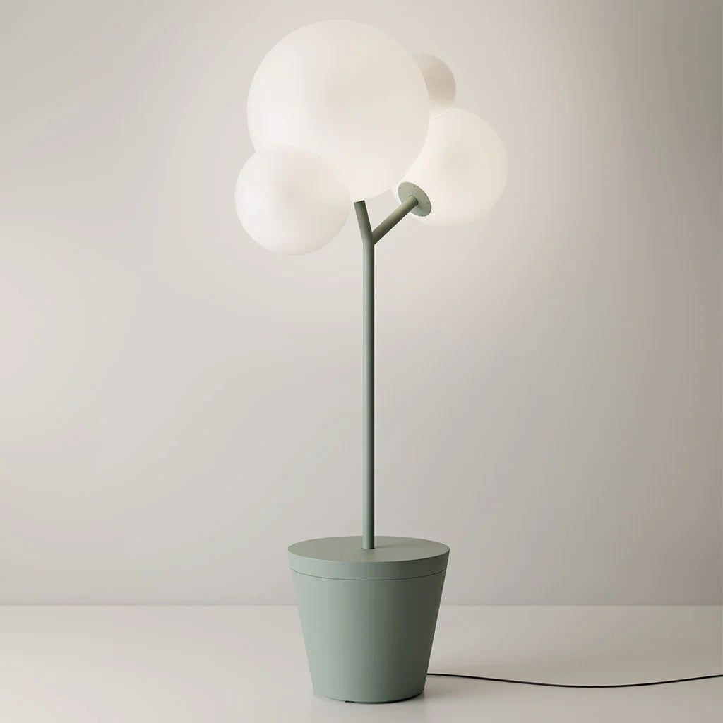 zafferano zafferano piantana tree of light h 185 cm diffusore bianco struttura salvia ean 8054040729386