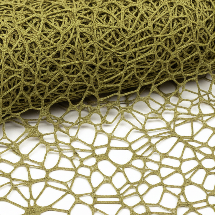 Rete polycotton per composizioni floreali, bomboniere e decorazioni. ARPIMEX H 48 cm × 5 mt, colore verde ean 8018318173592