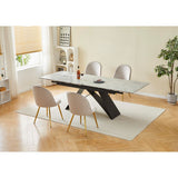 di mo commerciale di mo commerciale tavolo allungabile darren 160 240 x 90 h 77 cm piano in ceramica grigio design moderno ean 8010402507924
