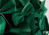 edg enzo de gasperi edg enzo de gasperi decoro cono con fiocchi di natale h 150 cm d 55 cm 3 pz green ean 8059824583970