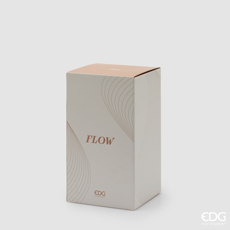 edg enzo de gasperi edg enzo de gasperi vaso flow sinuoso h 31 cm d 17 cm waterproof vetro avorio ean 8059824596826
