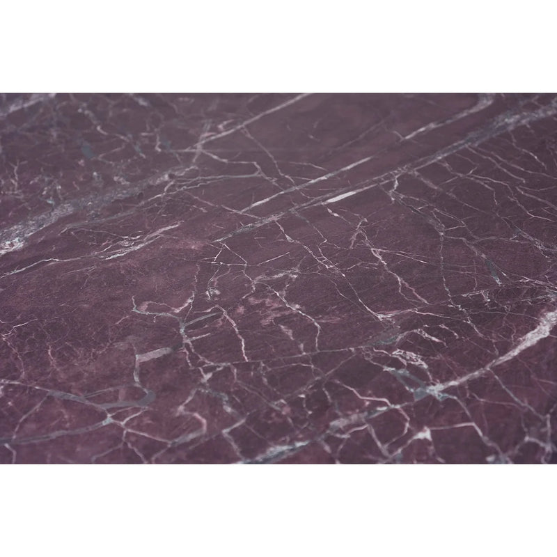 Piano tavolo HPL 80×80 cm sp. 10 mm finitura Blood Stone Velvet effetto marmo bordeaux, antigraffio. Made in Italy per bar e ristoranti