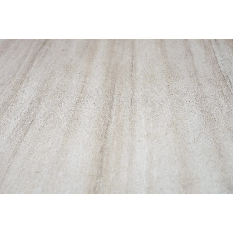 Piano tavolo HPL 80×80 cm sp. 10 mm finitura Travertino Plamky effetto pietra chiara, antigraffio. Made in Italy per bar e ristoranti