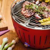 lotusgrill lotusgrill barbecue portatile 35 x 35 x 23 4 cm per interno ed esterno purple ean 4260023010851