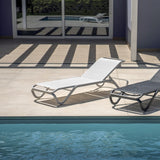 moia greenwood moia greenwood lettino vieste in alluminio e textilene bianco lettino outdoor impilabile design moderno ean 8013054838897