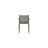 moia greenwood moia greenwood sedia poltrona siena in polipropilene verde a listelli sedia outdoor impilabile resistente uv ean 8013054838415