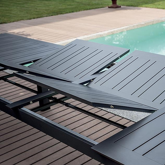 moia greenwood moia greenwood tavolo santorini allungabile 265330398x110 cm alluminio antracite tavolo outdoor design moderno estensibile ean 8013054834905