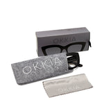 okkia okkia occhiale da lettura mod claudia premontato gatto soft touch spring nero diottrie 1 50 ean 8055773192928