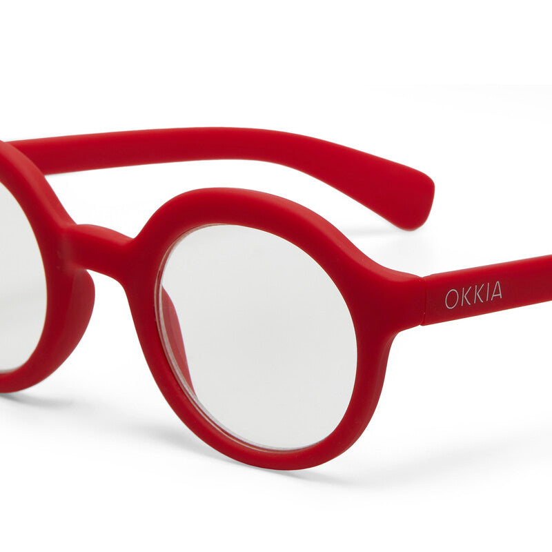 okkia okkia occhiale da lettura mod lauro premontato soft touch red diottrie 3 00 ean 8056211371073