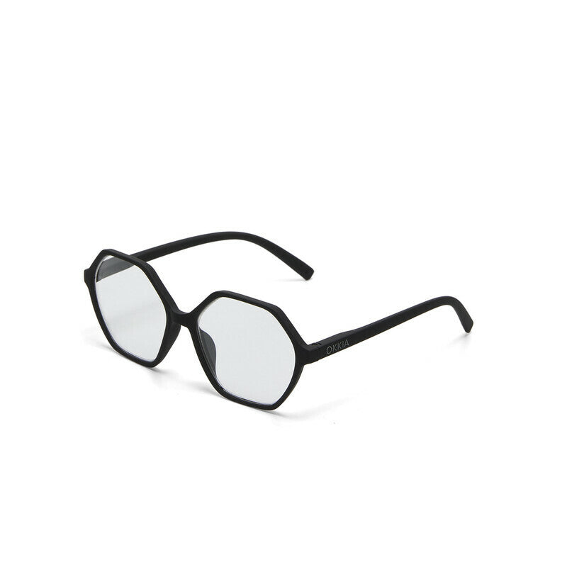 okkia okkia occhiale da lettura mod valencia premontato soft touch spring anti luce blu nero diottrie 3 00 ean 8056211374197