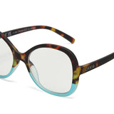okkia okkia occhiale da lettura mod verona premontato butterfly soft touch spring anti luce blu havana blue diottrie 3 00 ean 8056211374043