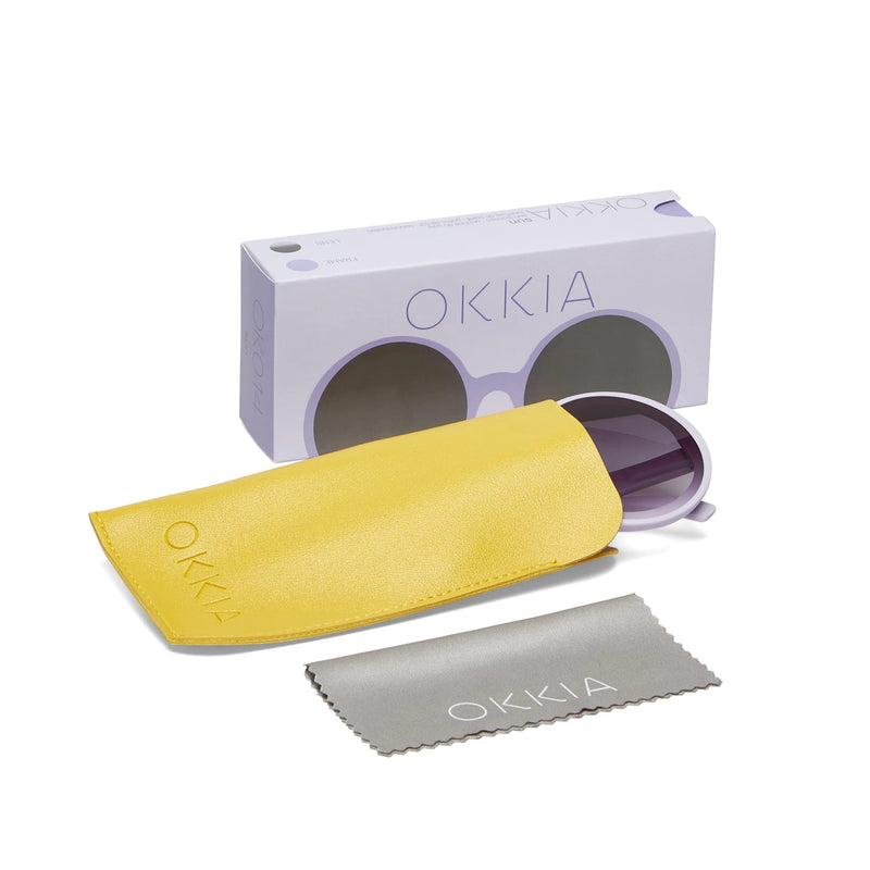 okkia okkia occhiale da sole premontato mod monica round liliac breez ean 8055773196469