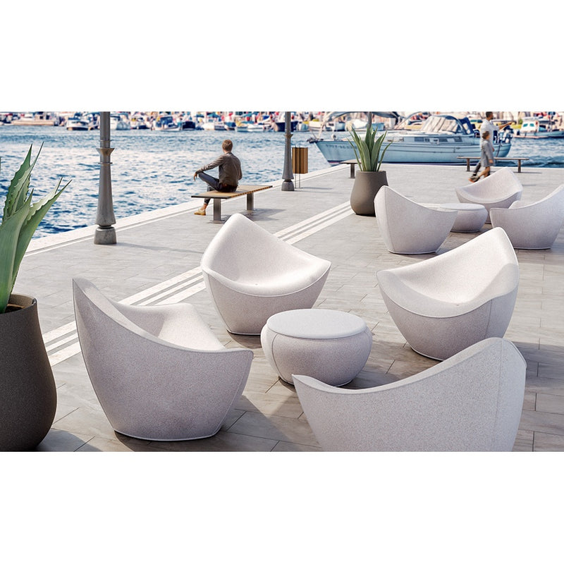 plust plust poltrona vela colore creta