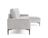 bizzotto bizzotto divano 3 posti washington con penisola grigio chiaro ean 8051836606296