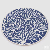 edg enzo de gasperi edg enzo de gasperi sottopiatto coralli rotondo d 36 cm bianco blu ean 8059824652348